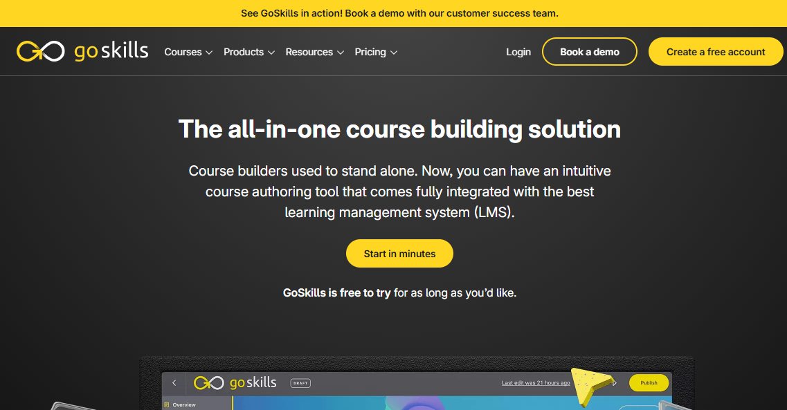 GoSkills website screenshot