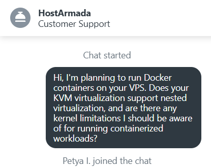 Livechat conversation