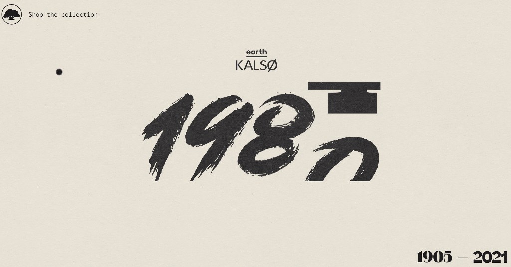 Kalso's website homepage.