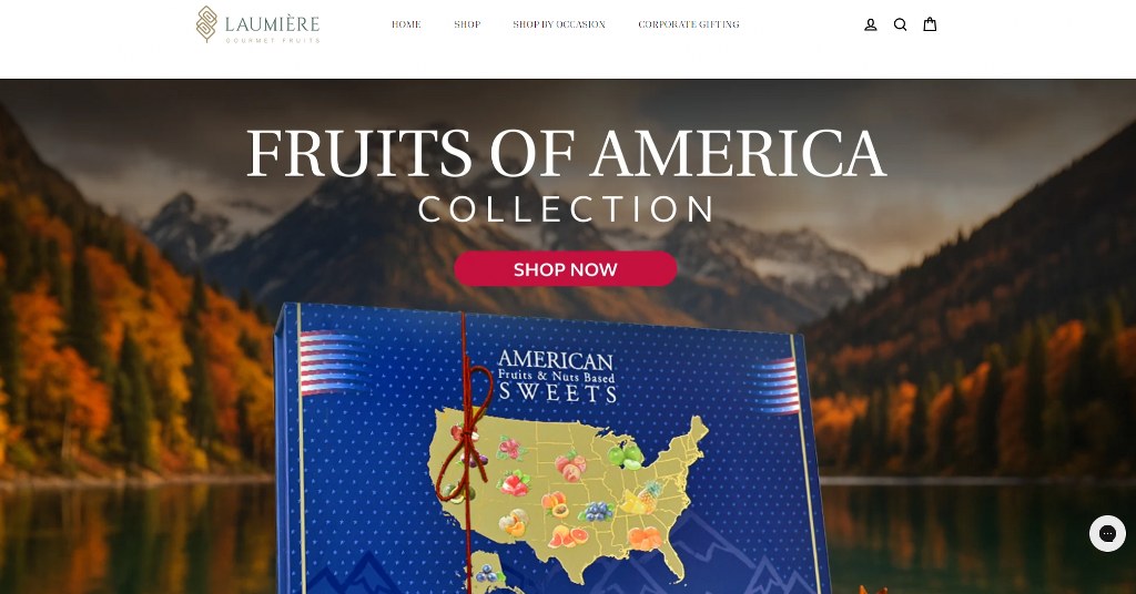 Laumiere Gourmet Fruits website.