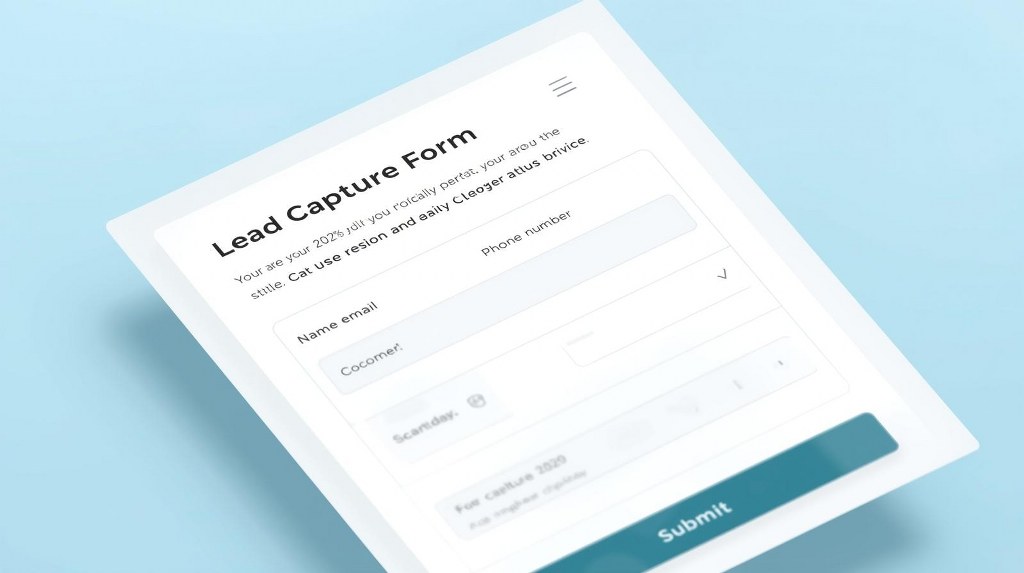 Lead capture form.