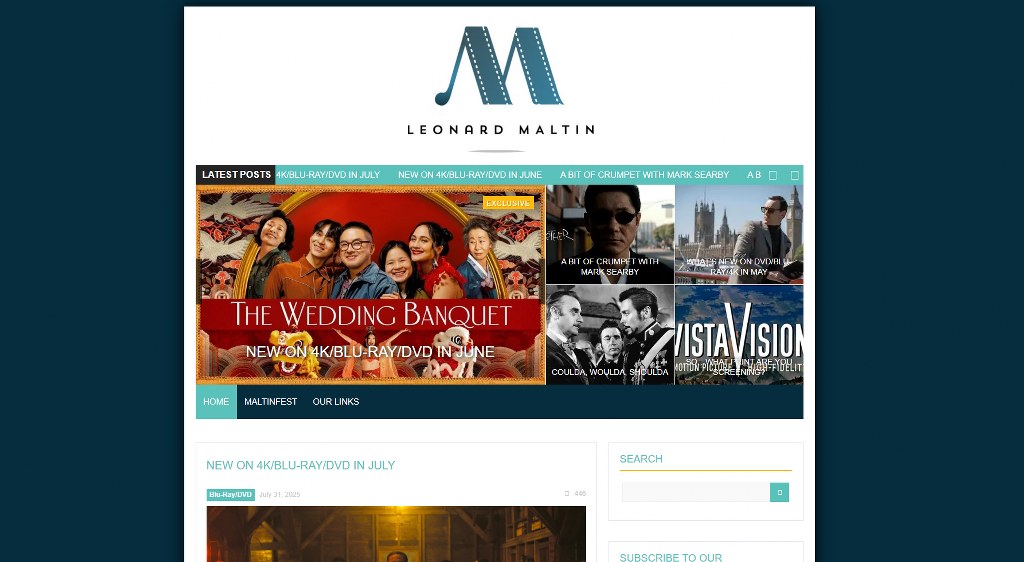Leonard Maltin's website. 