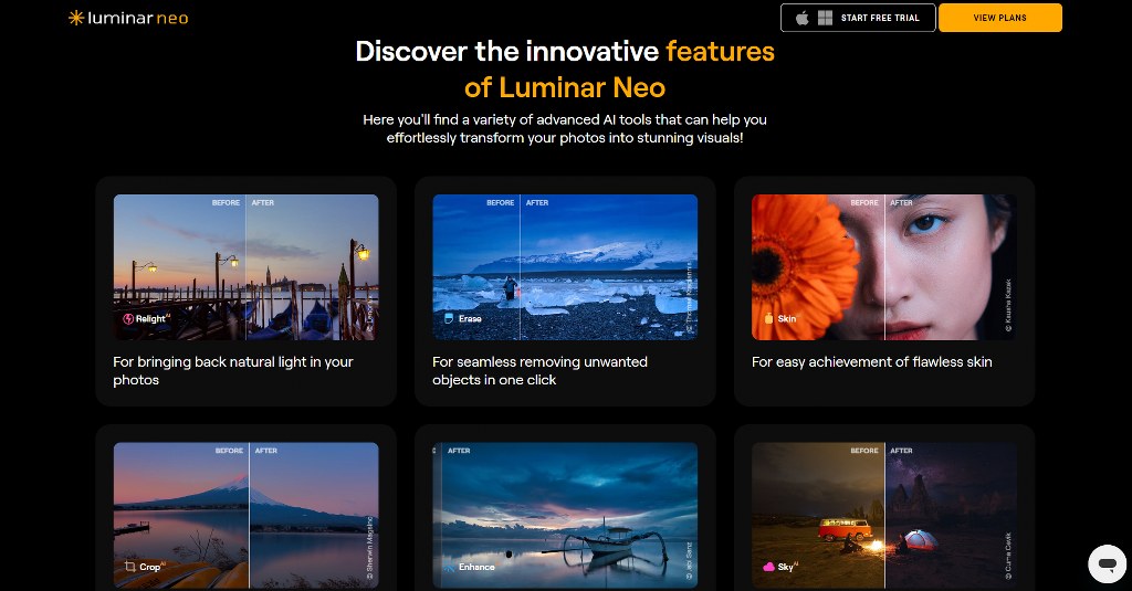 Luminar Neo's website.