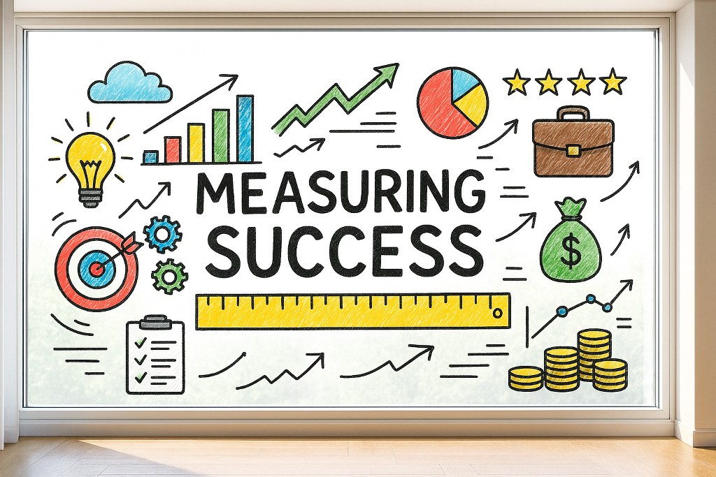 Measuring success illustration.