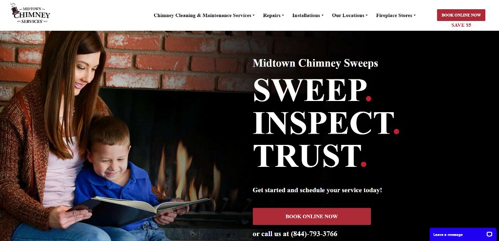 Midtown Chimney Sweeps' website.