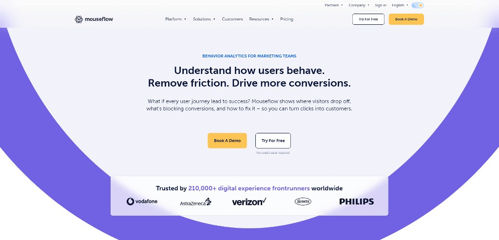 Mouseflow's website.