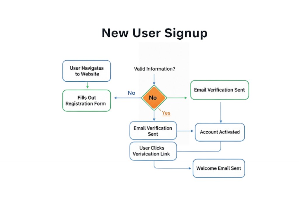 New User Signup webflow sample.