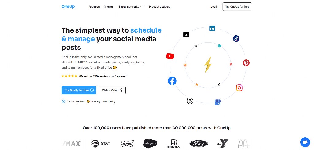 OneUp's website.