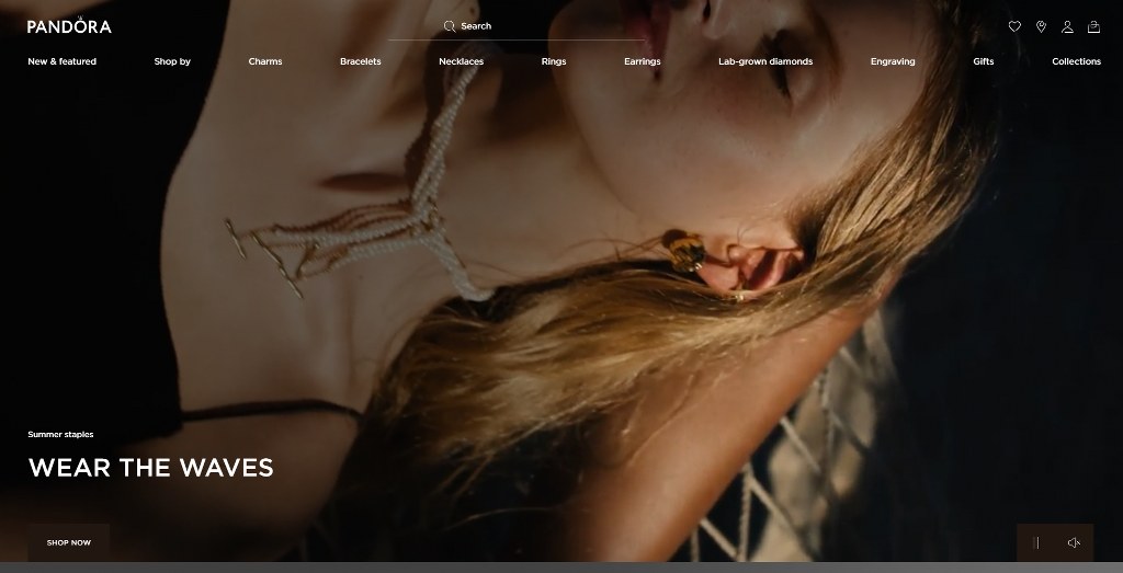 Pandora's website homepage.
