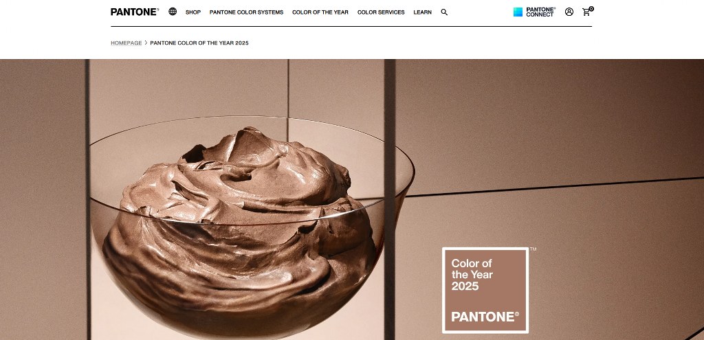 Pantone Color of the Year page.
