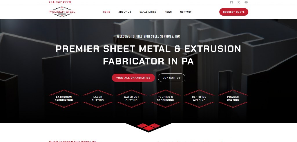 Precision Steel's website,