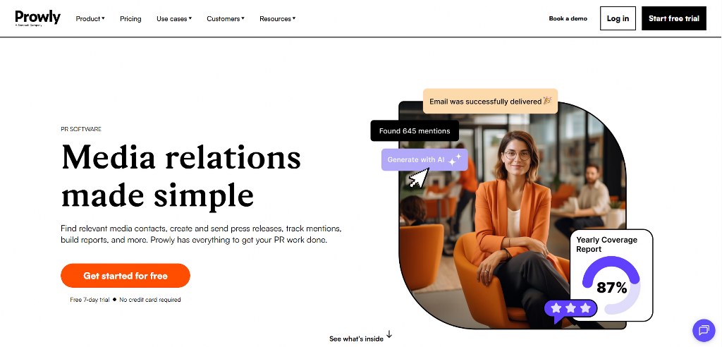 Prowly's website.