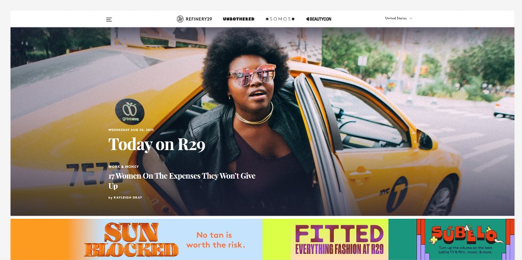 Refinery29 website.