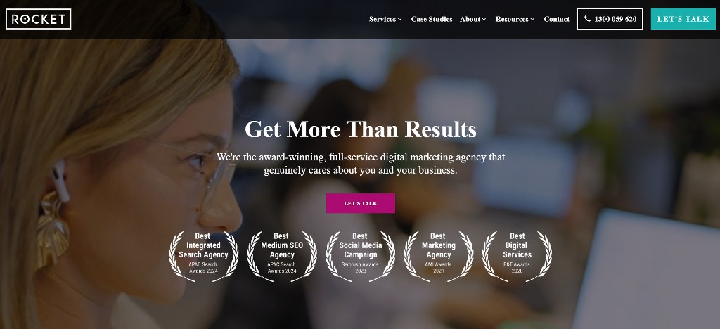 Rocket Agency's website.