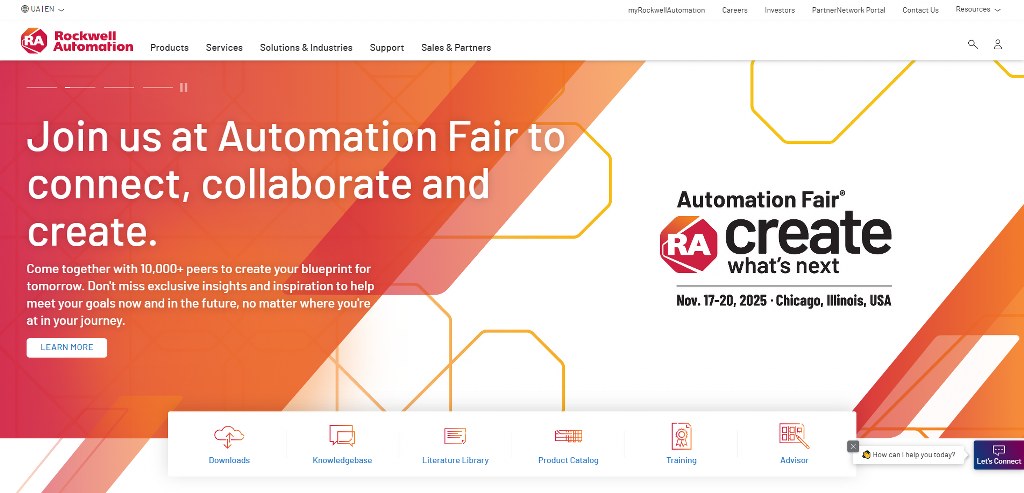 Rockwell Automation's website.