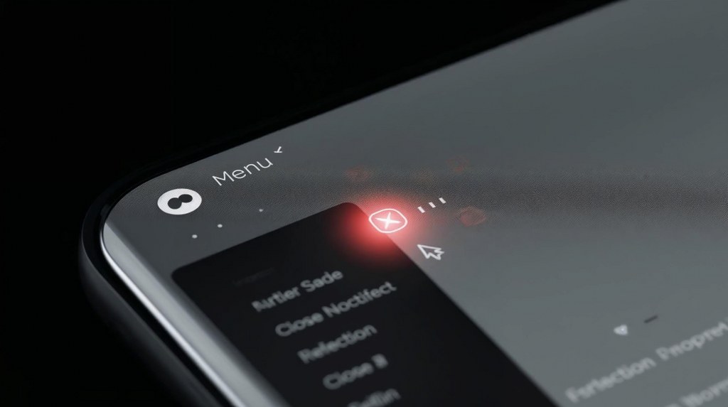 Smartphone screen showing poor UI design.