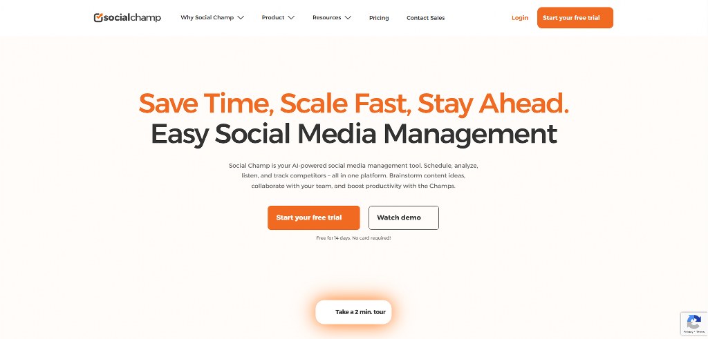 SocialChamp's website.