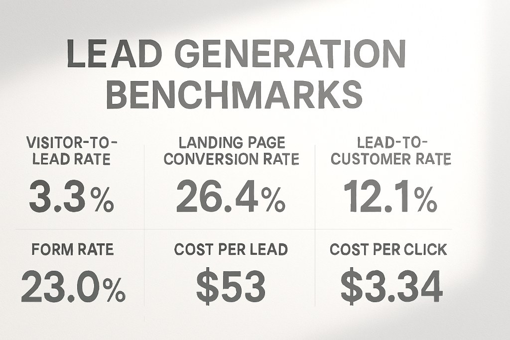 Some lead generation benchmarks.
