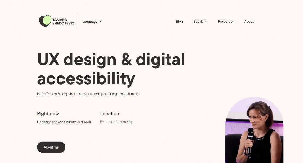 Tamara Sredojevic's website.