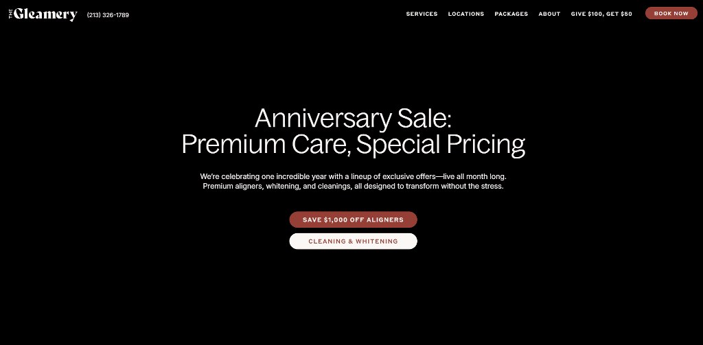 The Gleamery website. 
