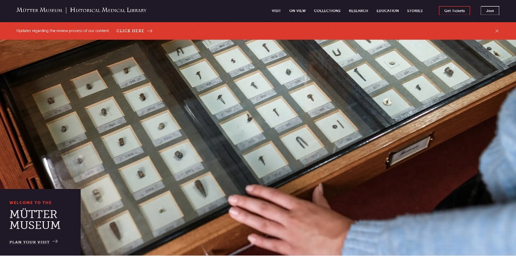The Mutter museum's website.