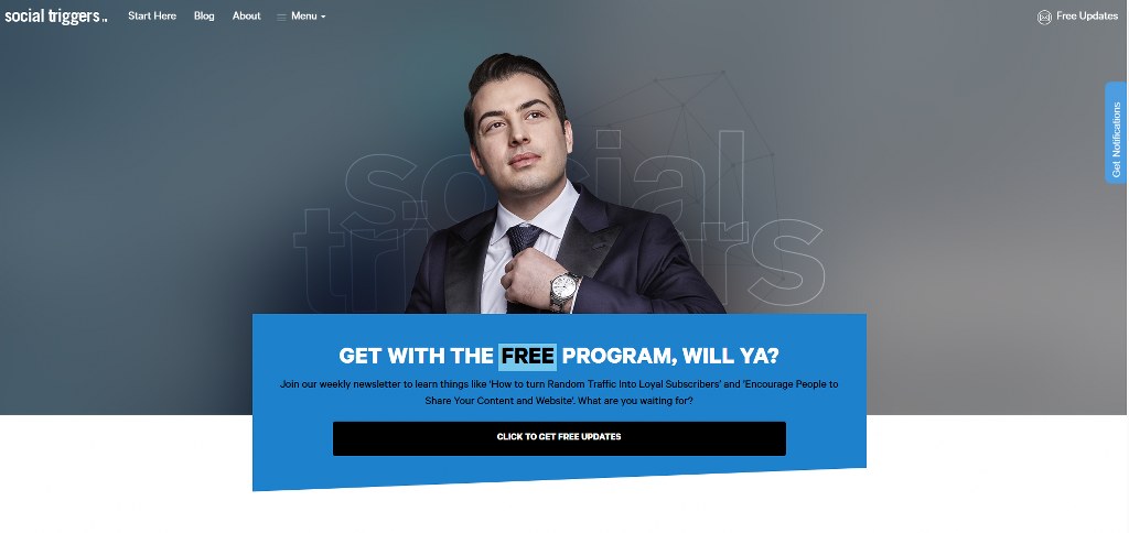 The Social Triggers website.
