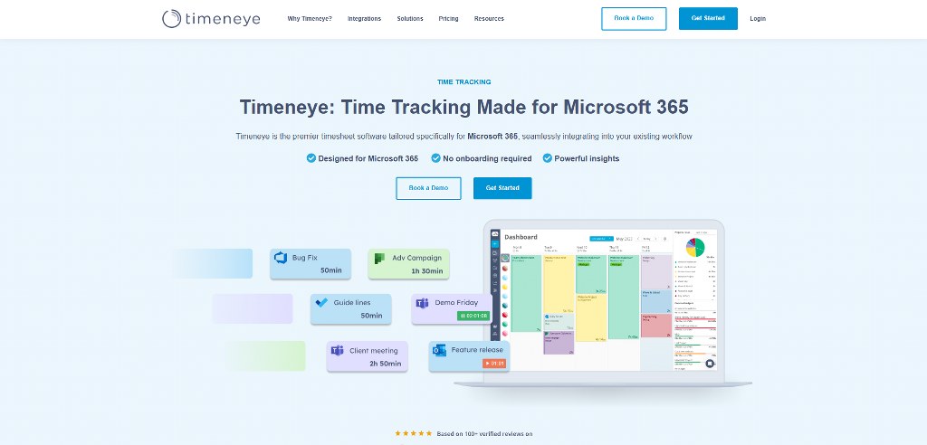 Timeneye's website.