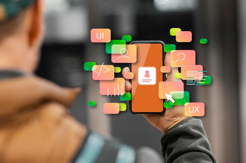 User experience interface design illustration.