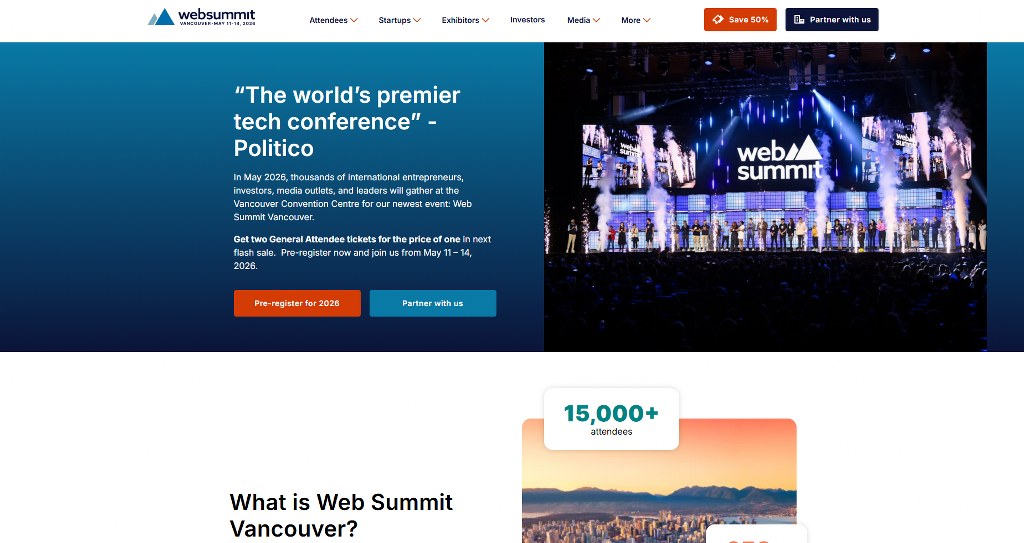 Vancouver's conference website.