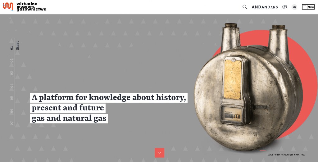 Virtual Gas Museum homepage.