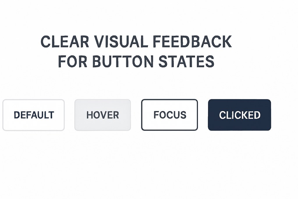Visual feedback for button states.