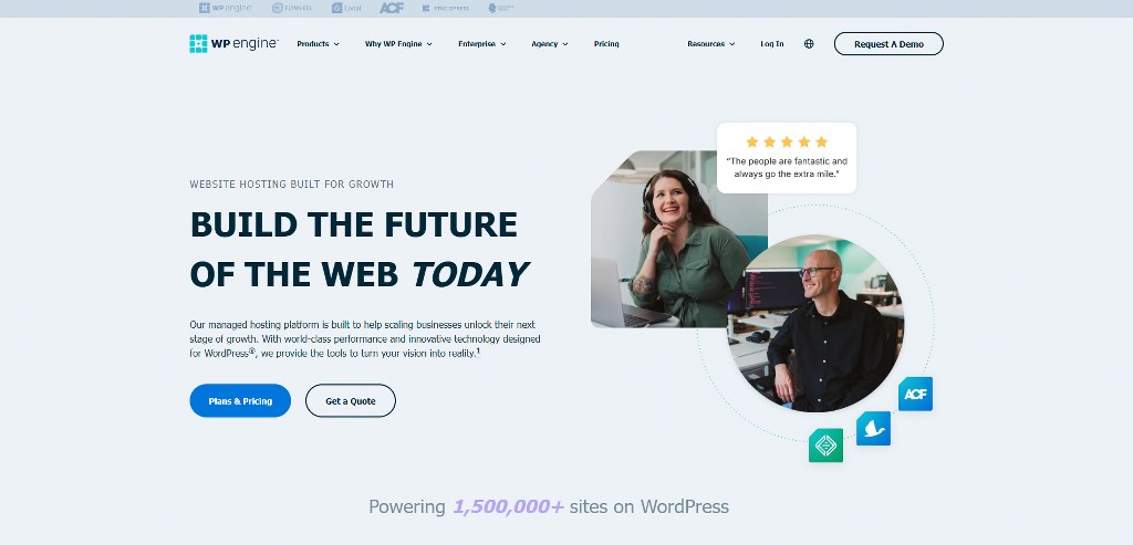 WP Engine's website.