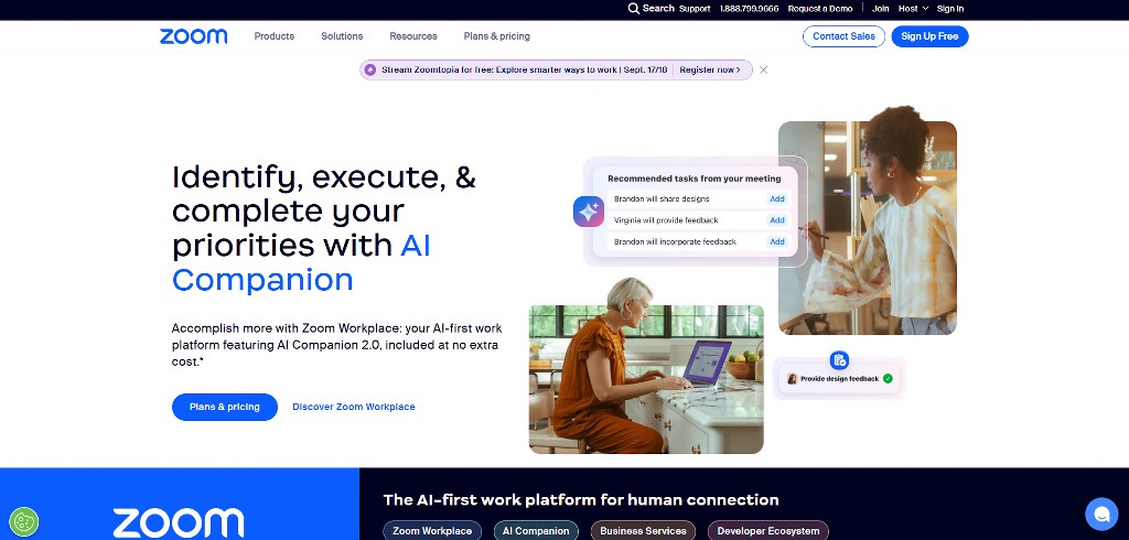 Zoom's website.