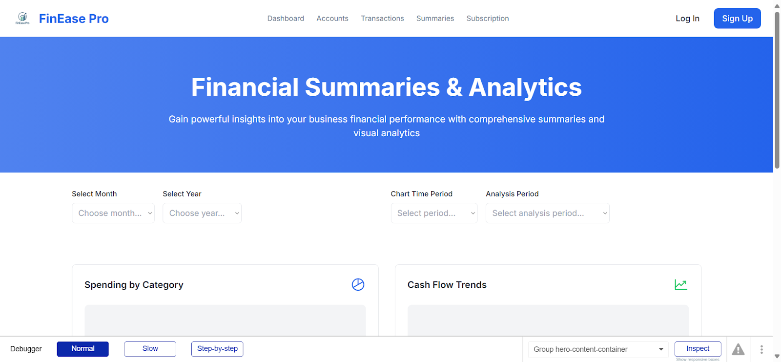 Bubble AI-generated multi-page SaaS foundation