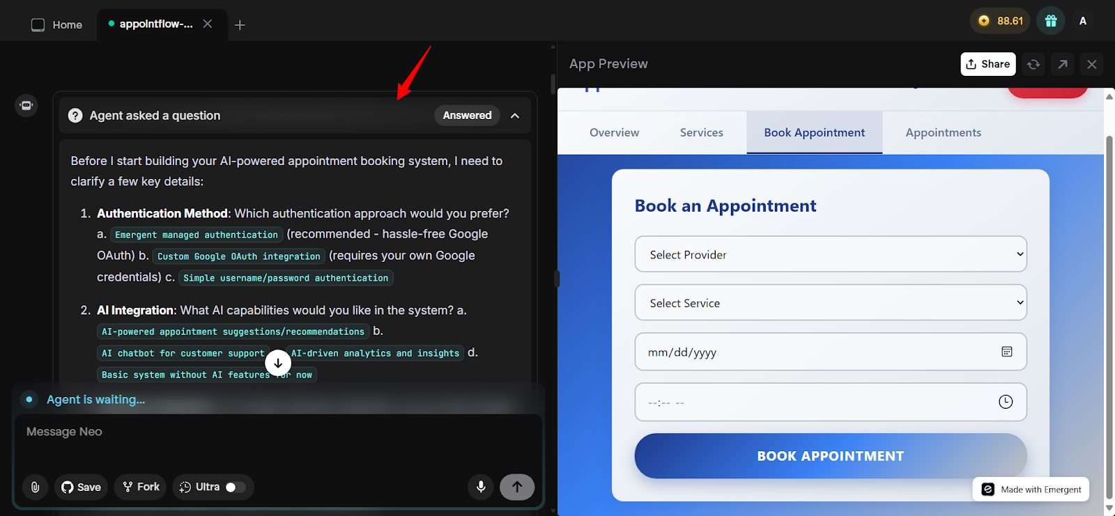 Emergent code generation preview