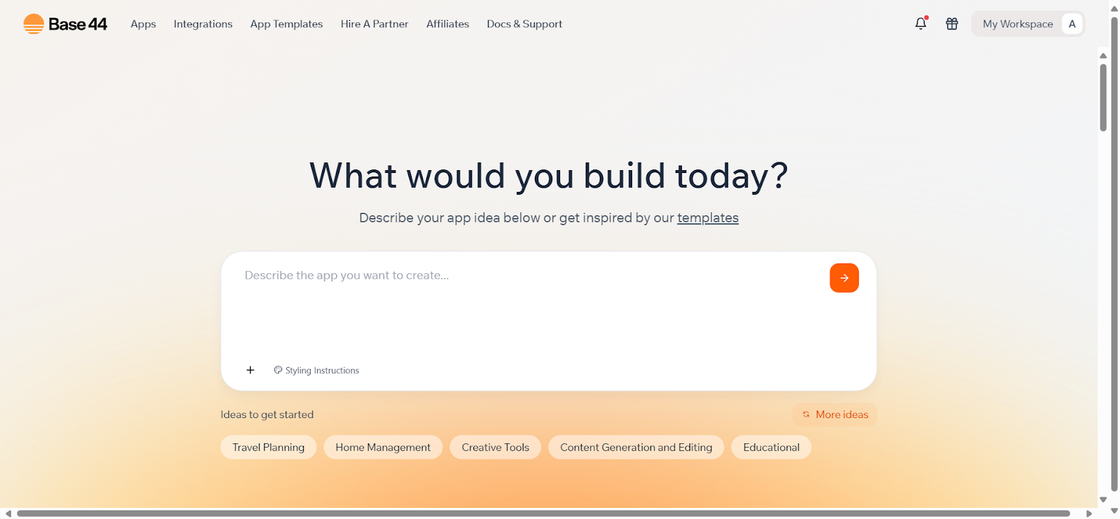 Base44 dashboard