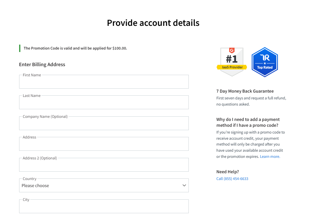 Linode phone number verification screen with SMS code entry