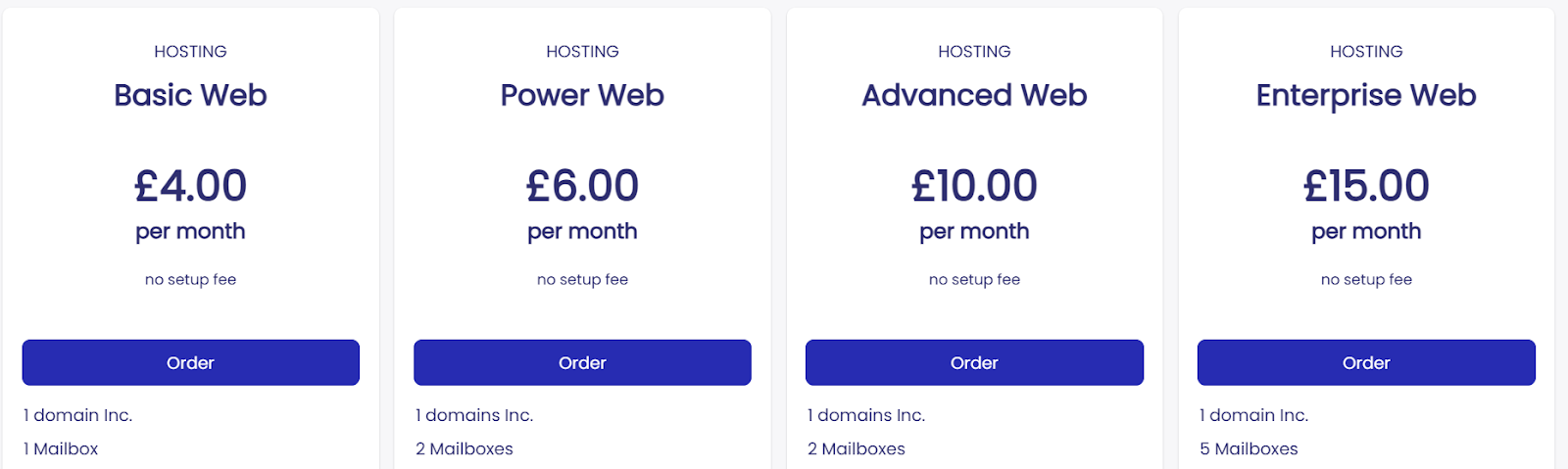 Strato web hosting plans comparison page (Basic, Power, Advanced, Enterprise)
