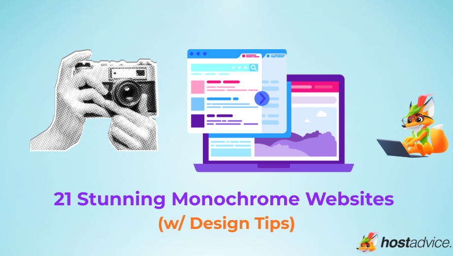 21 Stunning Monochrome Websites (w/ Design Tips) blog