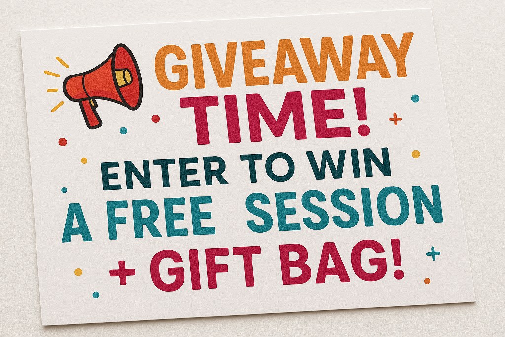 A giveaway on a poster.