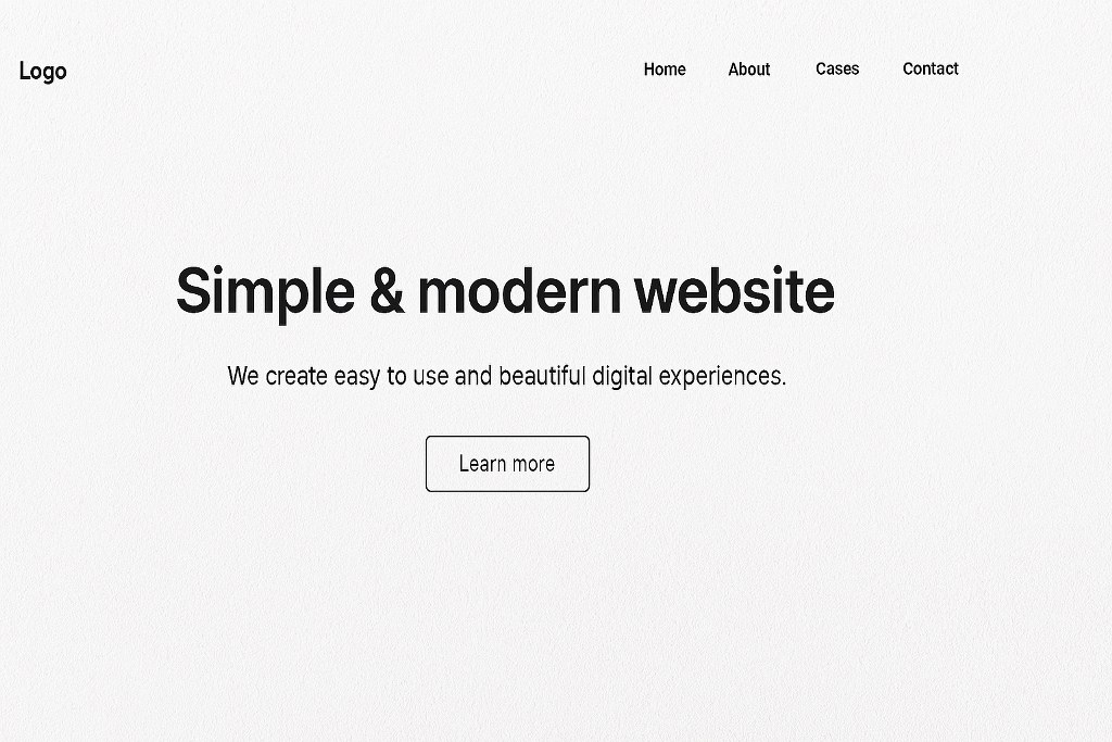 A simple website with a textured background.
