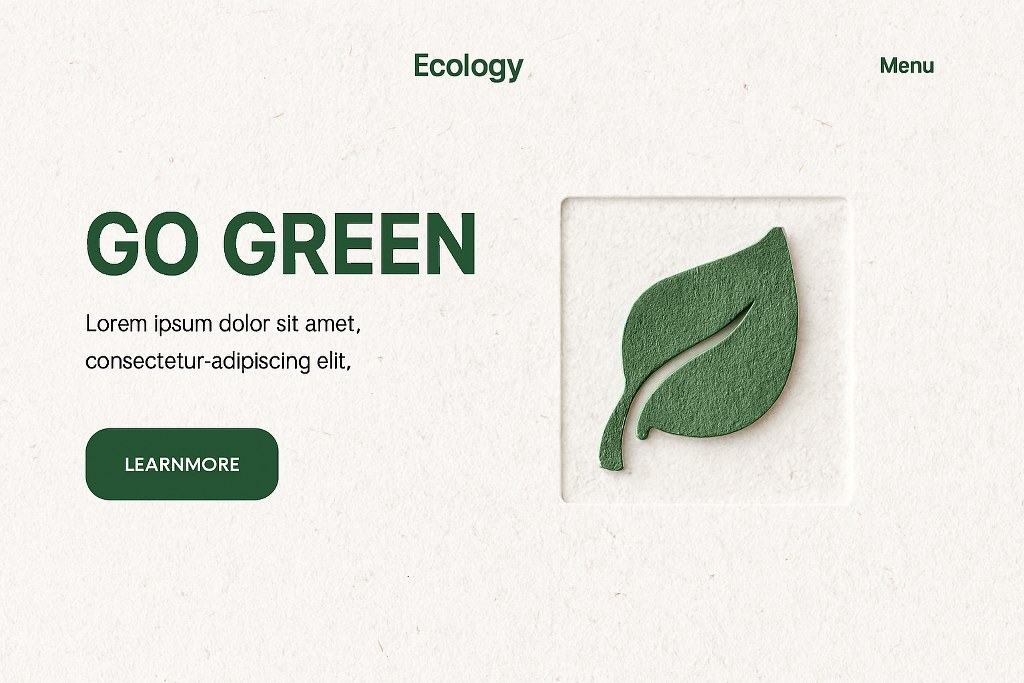 A textured ecology website.