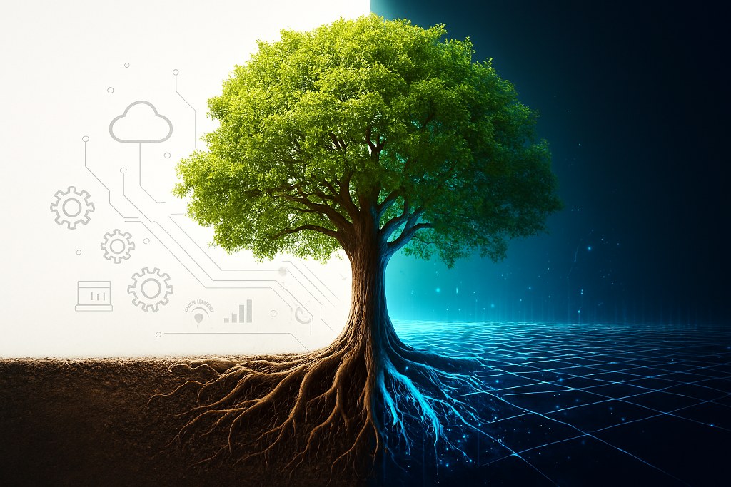 A tree showing the past and the future.
