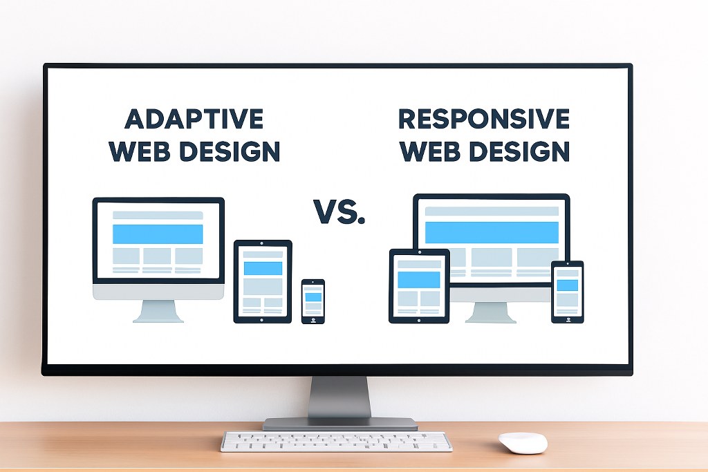 Adaptive vs. Responsive web design.