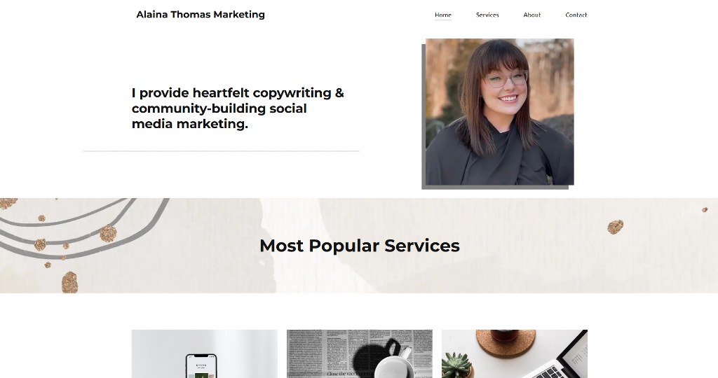 Alaina Thomas' website.