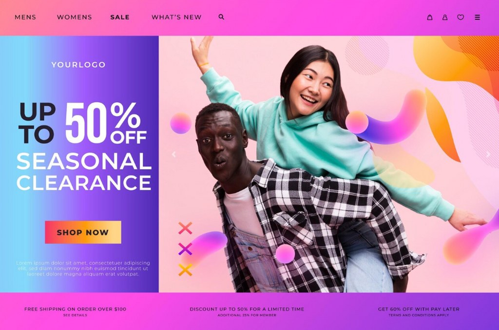 An advertorial website landing page.