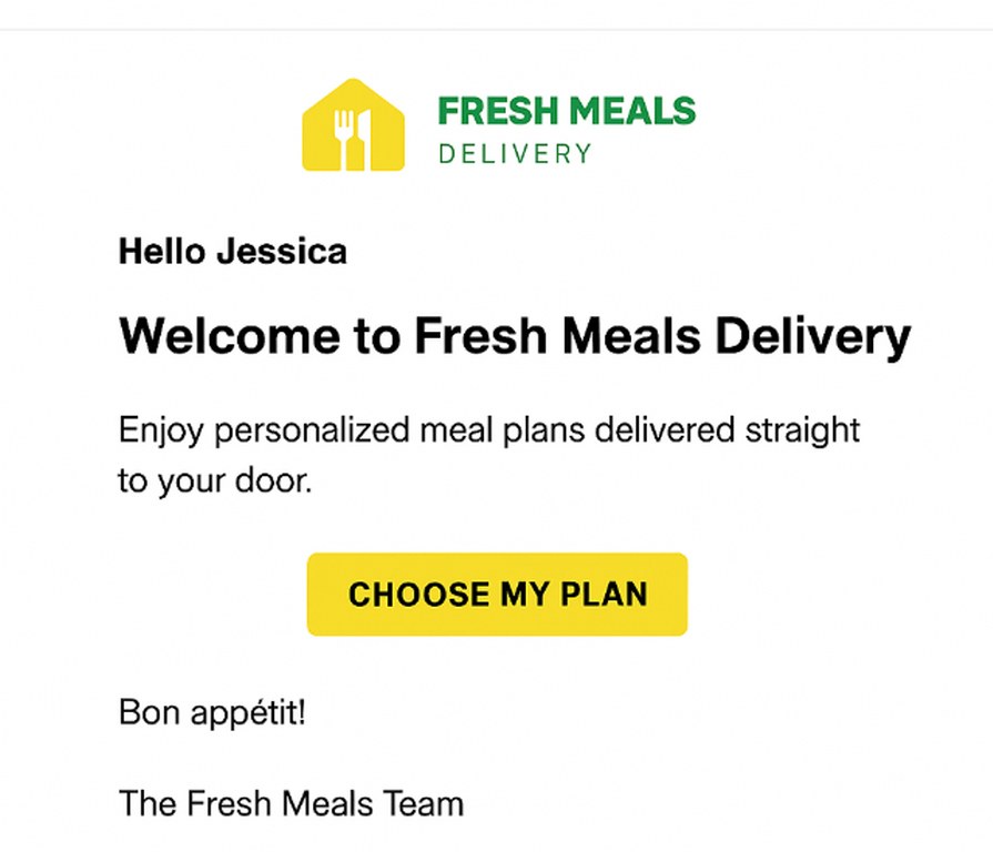 An email marketing campaign.