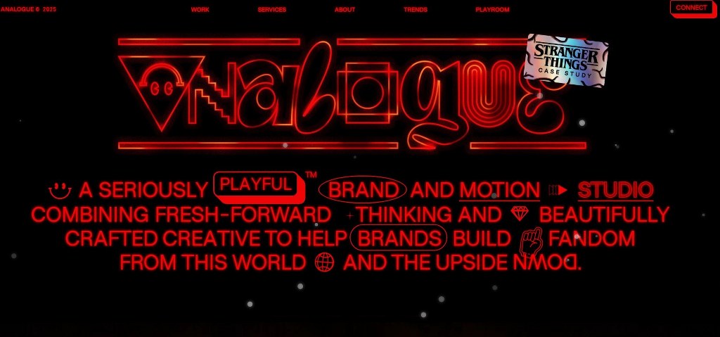 Analogue website.