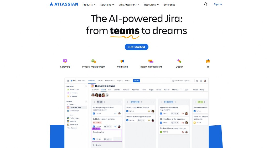 Atlassian's website.