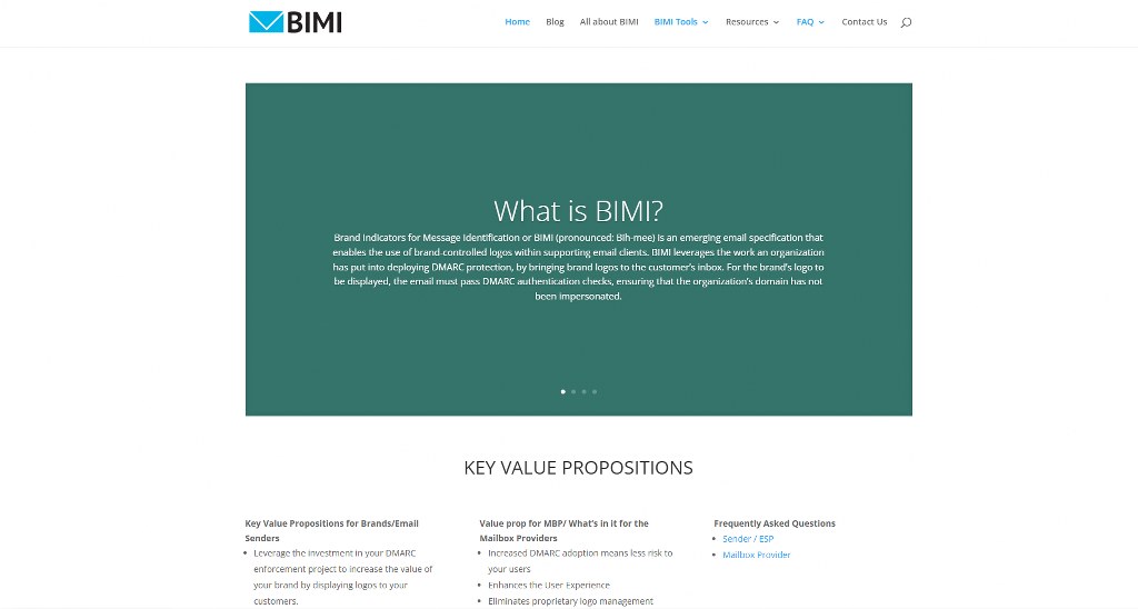 BIMI's website.